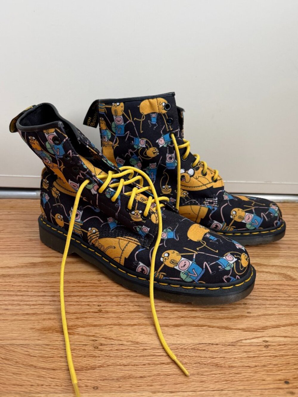 Adventure Time Dr. Martens Size 12 Mens Finn & Jake RARE